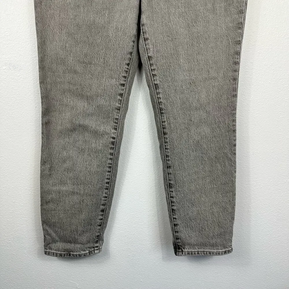Madewell The Mom Jean Grey Wash Size 28
